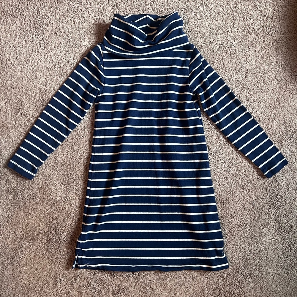 Vineyard Vines Navy and White Striped Kids Dress